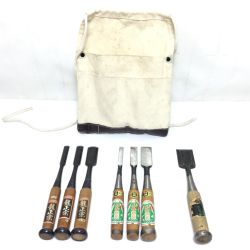 ΘΘ   大工道具 ノミ7点セット 龍正宗・千吉・重友 Cランク