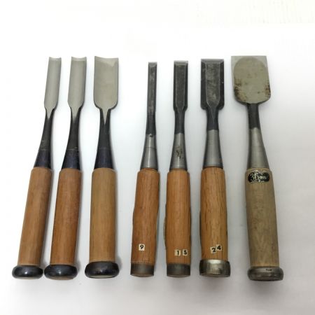    大工道具 ノミ7点セット 龍正宗・千吉・重友