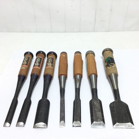    大工道具 ノミ7点セット 龍正宗・千吉・重友