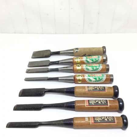    大工道具 ノミ7点セット 龍正宗・千吉・重友