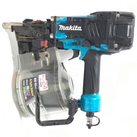  MAKITA マキタ エア釘打ち 高圧 90mm キズ・ヨゴレ有 ケース付 程度B AN936H ブルー