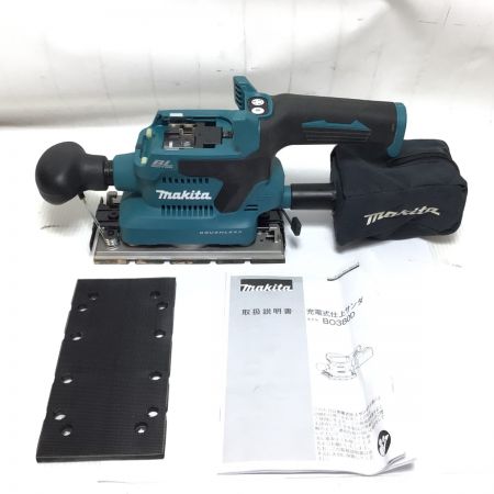  MAKITA マキタ サンダー 程度B 替パッド・取説付 コードレス式 18v BO380D ブルー