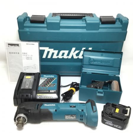  MAKITA マキタ マルチツール 充電器・充電池1個・ケース付 コードレス式 14.4v TM41D ブルー