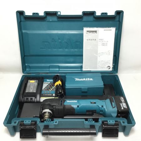  MAKITA マキタ マルチツール 充電器・充電池1個・ケース付 コードレス式 14.4v TM41D ブルー