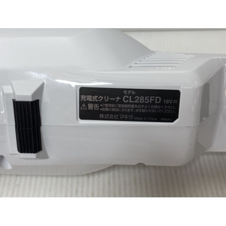  MAKITA マキタ クリーナー 未使用品(S) コードレス式 18v ヘッドノズル欠品 CL285FDZW ホワイト