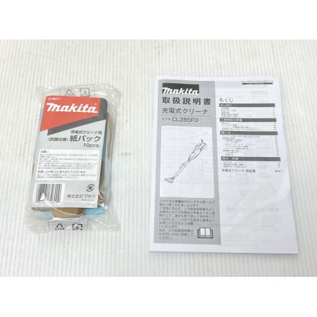 MAKITA マキタ クリーナー 未使用品(S) コードレス式 18v ヘッドノズル欠品 CL285FDZW ホワイト