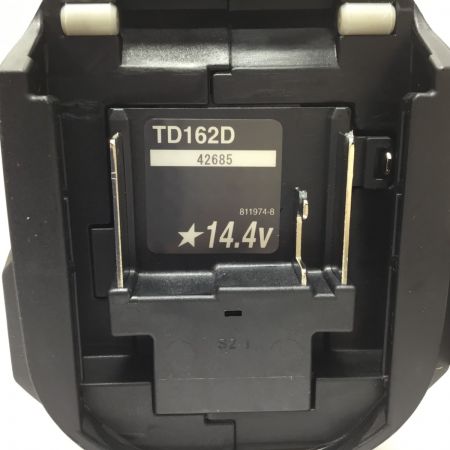  MAKITA マキタ インパクトドライバ コードレス式 14.4v 未使用品(S) 付属品完備  TD162DRGX ブラック