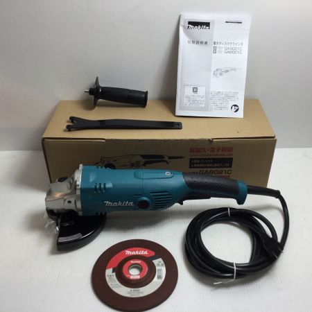  MAKITA マキタ ディスクグラインダー 未使用品(S) 付属品完備 コード式 150mm GA6021C ブルー