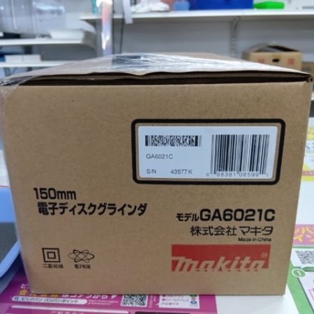 MAKITA マキタ GA6021C ブルー 工具 電動工具 ディスクグラインダー 未使用品(S) 付属品完備 コード式 150mm 2024年製 43577K