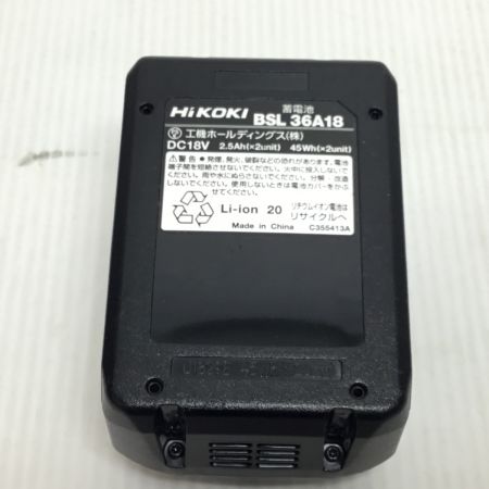  HiKOKI ハイコーキ インパクトドライバ 程度A 付属品完備 コードレス式 36v WH36DA イエロー
