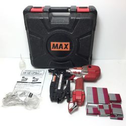 ΘΘ MAX マックス エアツール 高圧 フロアタッカ ケース付  HA-50F1(D)/4MA レッド Bランク