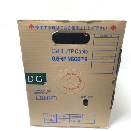  日本製線株式会社 UTPケーブル 未使用品(S) 100mm Cat 6 UTP Cable 0.5-4P NSGDT6 ダークグリーン