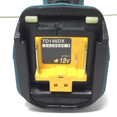  MAKITA マキタ インパクトドライバ 未使用品(S) 付属品完備 コードレス式 18v TD146DWHX ブルー
