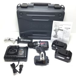 ΘΘ KYOCERA キョウセラ ドライバドリル 未使用品(S) 付属品完備 コードレス式 18v  DD181L5 グレー Sランク