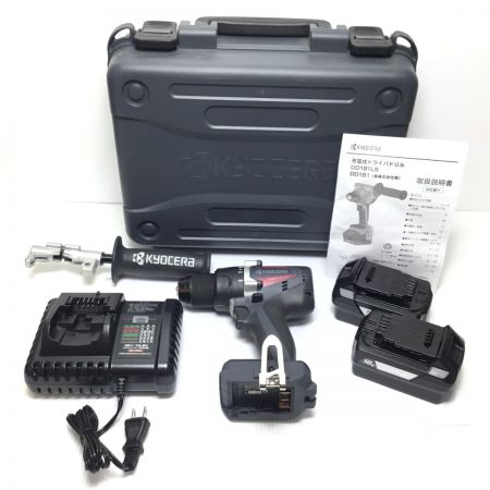  KYOCERA キョウセラ ドライバドリル 未使用品(S) 付属品完備 コードレス式 18v  DD181L5 グレー