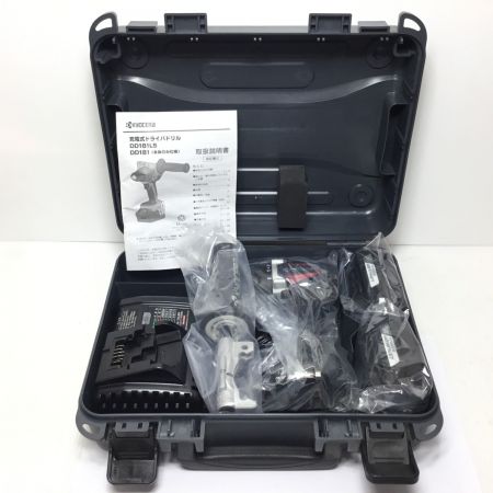  KYOCERA キョウセラ ドライバドリル 未使用品(S) 付属品完備 コードレス式 18v  DD181L5 グレー