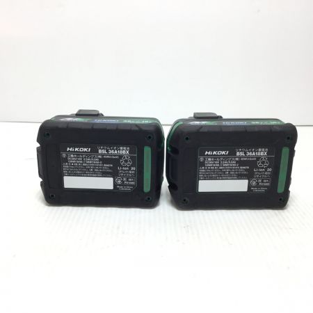  HiKOKI ハイコーキ インパクトドライバ 程度A 付属品完備 コードレス式 36v WH36DC ブラック