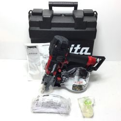 ΘΘ MAKITA マキタ エア釘打ち 未使用品(S) ケース付 高圧 65mm AN636H レッド Sランク