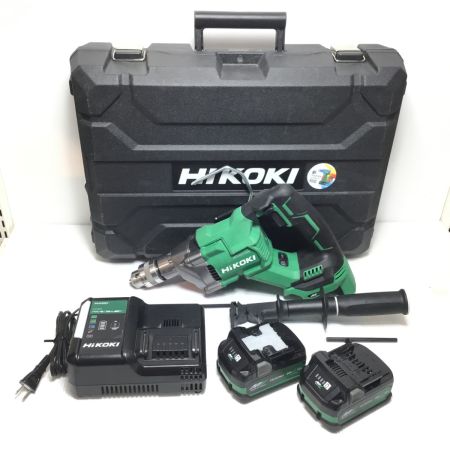  HiKOKI ハイコーキ 振動ドリル 程度B 充電器・充電池2個・ケース付 コードレス式 36v DV3620DA グリーン