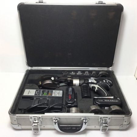  Panasonic パナソニック 圧着機 程度B 付属品完備 コードレス式 14.4v EZ4641 グレー