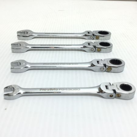  Pro-Auto コンビネーションレンチ  ケース付 4本セット・ミニドライバー付き FG43080/43100/43120/43140