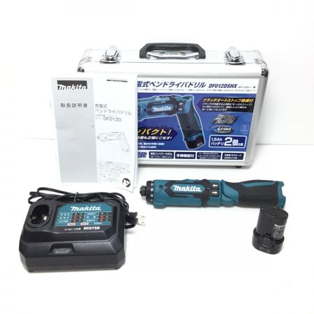  MAKITA マキタ ペンドライバドリル 程度B 充電器・充電池1個・ケース付 コードレス式 7.2v DF012D ブルー