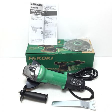  HiKOKI ハイコーキ ディスクグラインダー 未使用品(S) コード式 125mm 付属品完備 G13SH6 グリーン