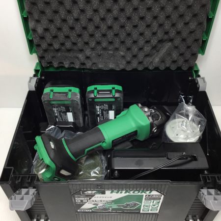 HiKOKI ハイコーキ ディスクグラインダー 充電器・充電池2個・ケース付 150mm 36v G3615DC グリーン