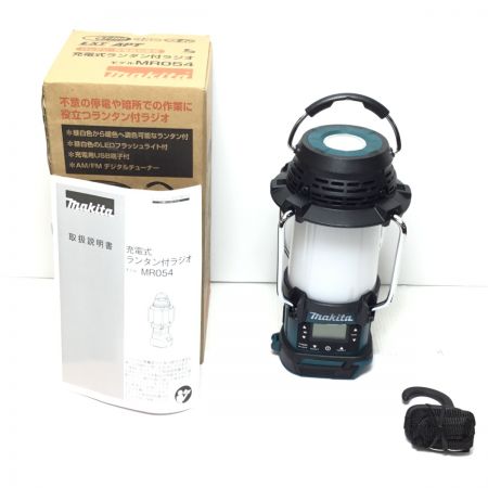  MAKITA マキタ バッテリー式ラジオ 未使用品(S) 付属品完備 コードレス式 14.4v/18v MR054 ブルー