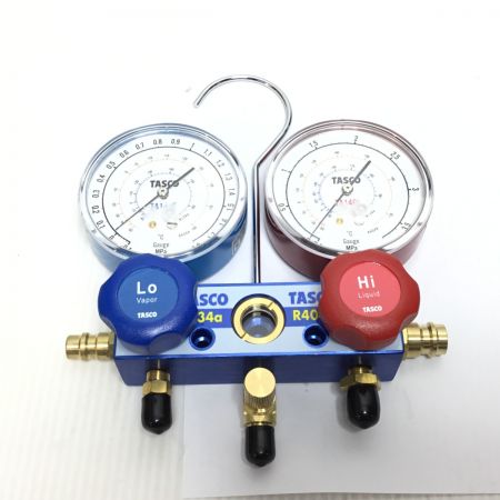  イチネンTASCO マニホールド1 未使用品(S) チャージホース3本・ケース・取説付 TA126-1