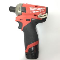 ΘΘ Milwaukee ミルウォーキー インパクトドライバ コードレス式 12v 充電池1個付 M12FQID レッド×ブラック Bランク