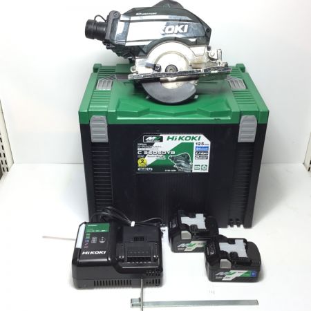  HiKOKI ハイコーキ 集じん丸のこ 程度B 充電器・充電池2個・ケース付 コードレス式 125mm 36v C3605DYB グリーン