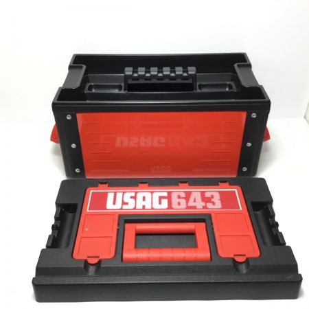  USAG 工具ケース 程度B 643 レッド×ブラック