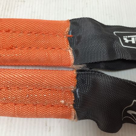  CLLINK シーエルリンク けん引ロープ 12t 4.8m 袋付 オレンジ×ブラック