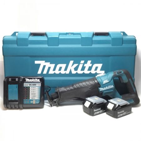  MAKITA マキタ レシプロソー18v 充電器・充電池2個・ケース付 程度B JR187D ブルー
