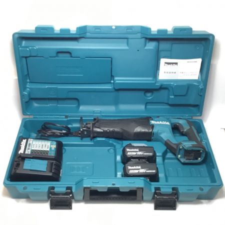  MAKITA マキタ レシプロソー18v 充電器・充電池2個・ケース付 程度B JR187D ブルー