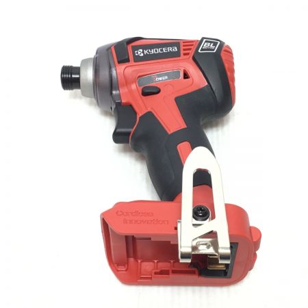  KYOCERA キョウセラ インパクトドライバ 程度A 充電器・充電池2個・ケース付 コードレス式 18v BID-1807 レッド