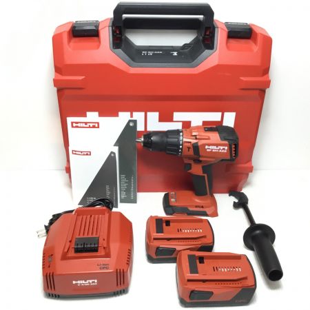  Hilti ヒルティ ドライバドリル 程度A 充電器・充電池2個・ケース付 コードレス式 21.6v SF6H-A22 レッド