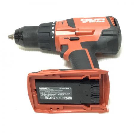  Hilti ヒルティ ドライバドリル 程度A 充電器・充電池2個・ケース付 コードレス式 21.6v SF6H-A22 レッド