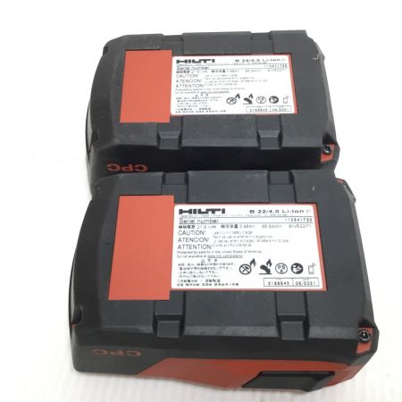  Hilti ヒルティ ドライバドリル 程度A 充電器・充電池2個・ケース付 コードレス式 21.6v SF6H-A22 レッド