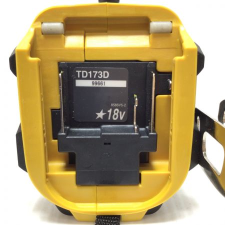  MAKITA マキタ コードレス式 18v インパクトドライバ 本体のみ TD173D イエロー