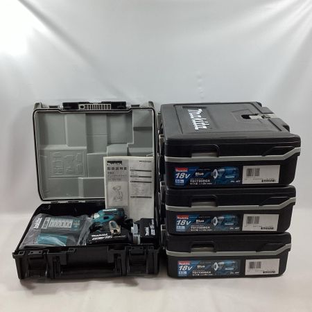 MAKITA マキタ インパクトドライバ TD173DRGX ブルー 充電器・充電池2個・ケース付4個セット