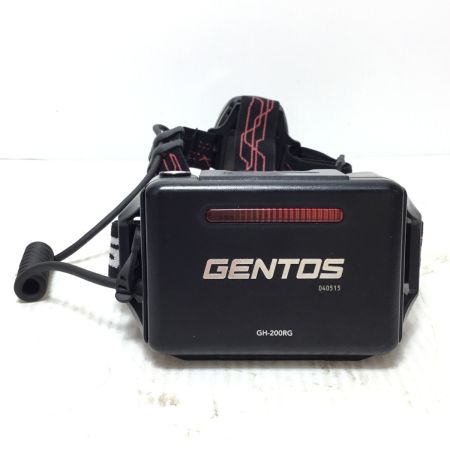  GENTOS ヘッドライト 程度B 充電器付 GH-200RG