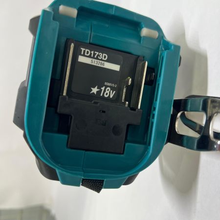  MAKITA マキタ 充電式インパクトドライバ 18V 6Ah バッテリ2本 充電器 ケース付 TD173DRGX ブルー 未使用品