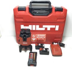 ΘΘ Hilti ヒルティ レーザー墨出し器 程度B 受光器・充電器・充電池2個・ケース付 コードレス式 10.8v PM40-MG レッド Bランク