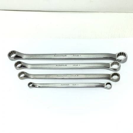  Snap-on スナップオン メガネレンチセット 程度B 4本セット XBM1719A/1417A/1214A/810A