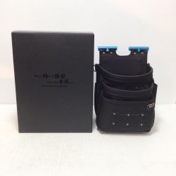 ΘΘ KNICKS 腰袋 未使用品(S) コーデュラバリスティック生地チェーン対応3段腰袋 BAT-301DDX ブラック Sランク