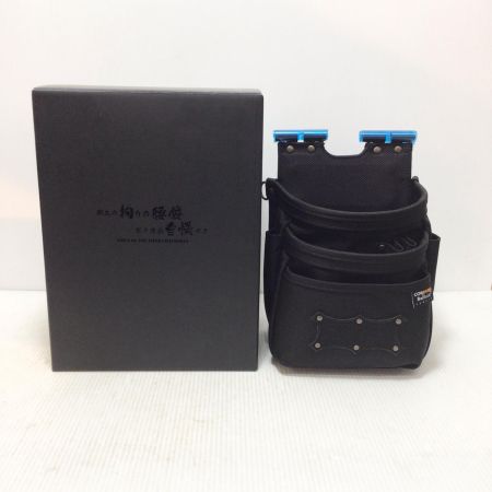  KNICKS 腰袋 未使用品(S) コーデュラバリスティック生地チェーン対応3段腰袋 BAT-301DDX ブラック