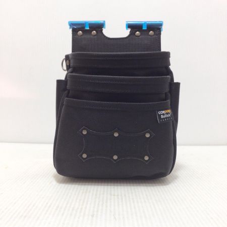  KNICKS 腰袋 未使用品(S) コーデュラバリスティック生地チェーン対応3段腰袋 BAT-301DDX ブラック