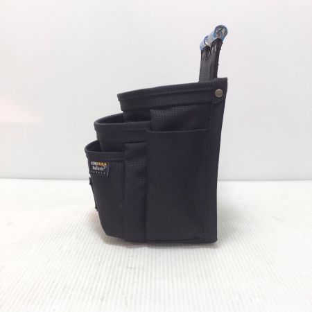  KNICKS 腰袋 未使用品(S) コーデュラバリスティック生地チェーン対応3段腰袋 BAT-301DDX ブラック